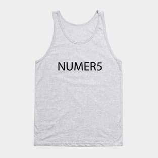 Numbers typography design Tank Top